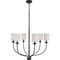 Progress Lighting Bonita Collection Six-Light Black Foyer Chandelier P400227-031 - alternate 3